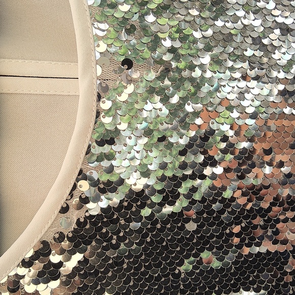 Eloquii Silver Sequin Sleeveless Top Size 18 - Picture 4 of 10